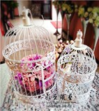 欧式 铁艺鸟笼 橱窗鸟笼 鸟笼花架 装饰 阳台花架 婚庆装饰道具
