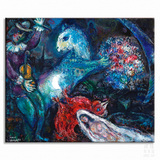 魔幻之夜 Marc Chagall 夏加尔 装饰画家居艺术客厅书房卧室酒吧