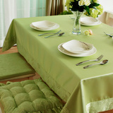 锦色华年 玫瑰简约绿欧式防水桌布布艺时尚餐桌布茶几布台布