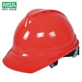 MSA 梅思安500豪华型ABS透气防砸安全帽 领导工地安全帽 丝网印字