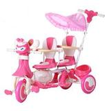 正品热卖幸花双胞胎双座儿童三轮车加大车轮小孩婴幼儿单车玩具车