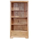仿古色书橱置物书架橡木文艺简易书柜清新特价实木书房设计师家具