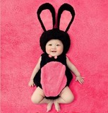 新款儿童摄影服装 影楼儿童摄影服饰 小灰兔子百天宝宝造型衣服