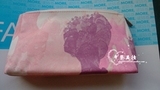 欧舒丹 粉色花朵牡丹化妆包 内层涂有防水材可做洗漱包 收纳包