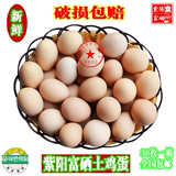 陕西特产安康紫阳农家散养土鸡蛋纯天然原生态新鲜富硒蛋30枚包邮
