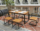 欧式户外餐厅咖啡厅桌椅组合套件酒吧水吧休闲西餐厅沙发卡座热卖