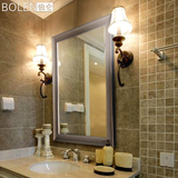 BOLEN欧式卫浴大镜子全身壁挂卫生间梳妆镜子客厅浴室装饰镜 0031