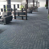欧美家办公室会议室高档尼龙丙纶PVC加厚底背超舒适方块地毯