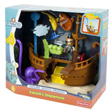 费雪正品 海底小纵队呱唧和幽灵船套餐X7210角色扮演儿童益智玩具