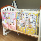 婴儿杂物收纳袋婴儿床头挂袋整理格尿布挂袋 有了它房间可以整洁~