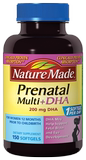 美国原装Nature Made Prenatal Multi 孕妇全面维生素+DHA 150粒