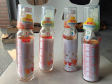 NUK 230ml标准口1，2号硅胶奶嘴 玻璃奶瓶 防呛防胀气 特价促销