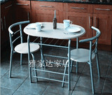 时尚钢木餐桌椅套 简约餐桌椅 特价餐桌椅子 组合  现代情侣餐桌