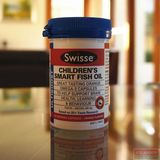 现货【澳洲代購】Swisse婴儿/儿童野生深海鱼油 90粒 甜橙味 1岁+