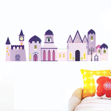 童话世界公主城堡创意贴纸幼儿园客厅卧室儿童房墙贴 防水贴纸