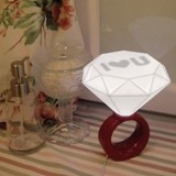 钻石戒指LED浪漫情侣小夜灯台灯情人光棍节礼物创意礼物 钻石灯