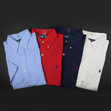 全棉 纯色 经典款 小马标 美国代购 Polo Ralph Lauren 短袖衬衫