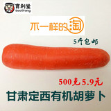 甘肃农家农产品自种有机胡萝卜绿色蔬菜有机蔬菜新鲜蔬菜500克