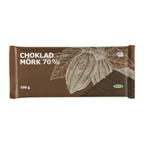 【宜家代购】瑞典风味 黑巧克力排 70% 经过Utz产品认证 100g