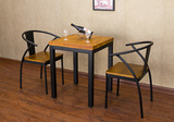 复古铁艺餐桌椅实木休闲桌椅庭院户外休闲桌椅酒吧咖啡厅桌椅包邮