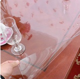 PVC餐桌布防水油软质玻璃塑料台布桌垫免洗茶几垫透明磨砂水晶板