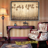印象花卉 厚肌理抽象油画素雅装饰手绘油画 客厅酒店会议室壁画