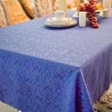 地中海桌布  布艺 蓝色 餐桌布 圆桌 方形餐桌布布艺 茶几布