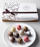 现货 包邮 美国 Godiva手工甜点松露巧克力礼盒 12颗 送女友