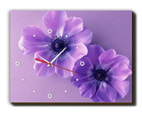 创意无框画钟挂钟 卧室电表箱装饰画现代挂画 婚纱照定制单联 紫