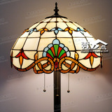 蒂凡尼落地灯欧式彩色玻璃灯具创意时尚卧室书房客厅灯立式台灯饰