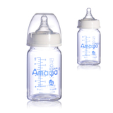 促销送2奶嘴 180ml安心妈妈婴幼儿宽口径玻璃奶瓶 新生儿母婴用品