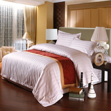 宾馆酒店布草医院旅馆全棉床上用品 被套床单枕套罩三四件套批发
