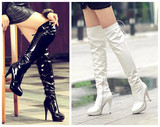 2012女靴子高筒长筒靴过膝长靴子钢管舞靴跳舞靴女式鞋子高跟靴子