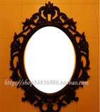 ★【新款】★欧式品牌装饰镜子 古典黑色镜子 雕刻边框装饰