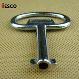 一字型O型钥匙 电气控制箱锁头钥匙  圆形耳朵钥匙