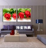 爱情红玫瑰 中国风 现代装饰画 无框画 壁画客厅版画 沙发背景画