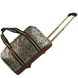限量发售银豹纹通用中等大小男女拉杆折叠手提包行李旅游袋行李包