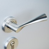 西班牙 高档304不锈钢实心精铸卧室门锁执手 室内房间门锁把手