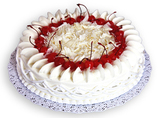上海特色蛋糕 红宝石鲜奶水果蛋糕26# 生日蛋糕礼物上海蛋糕速递
