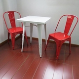 欧式现代简约新古典宜家餐桌洽谈桌tolix chair创意正方形桌子