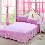 包邮席梦思床罩纯色床裙床套单件韩式公主床盖床单1.8/1.5/1.2米
