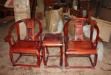 交趾黄檀/老挝红酸枝木家具/实木红木皇宫椅独板特价实用收藏