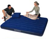 美国INTEX 68765 双人加大植绒充气床 送：原装手泵+2个枕头