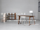 北欧 实木不规则造型书桌电脑桌原木办公桌工作桌咖啡桌 免邮