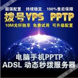 国内正规机房动态VPS电信ADSL拨号IP服务器租用动态IP秒拨月付VPS