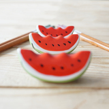 陶瓷西瓜番茄熊猫创意筷架筷托 卡通筷枕可爱日式陶瓷摆件