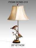 艺境欧式美式铜配瓷进口家居饰品摆件 别墅软装饰品 装饰小鸟台灯