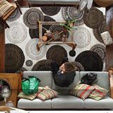土耳其进口 家用简约现代客厅地毯 简欧式沙发茶几卧室防滑地毯