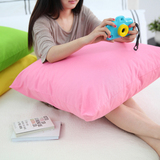 [吉屋]纯色糖果色抱靠垫枕现代布艺靠垫不含芯沙发靠枕套沙发抱枕