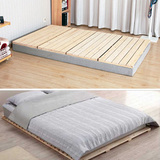 床板实木松木折叠排骨架床架1.8 1.5双人硬榻榻米床垫地垫可定制